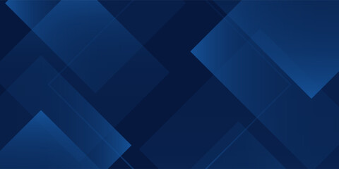 Obraz premium Dark navy blue square shape gradeint. Simple technology banner design. eps10