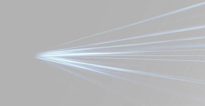 Blue laser light beams with glowing rays speed lines and abstract technology background effect