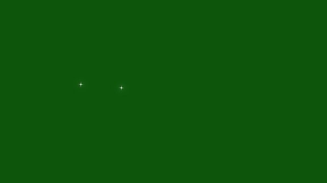 Glowing twinkle star glitter animation with sparkling particles,sparkling stars Shine animation,and transparent green screen background for creative overlay videos star glitter twinkle animation 4k,