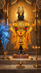 Obraz premium Vitthal | Ashadhi ekadashi | Ekadashi | vithhal rakumini |lord vitthal | pandharpur 