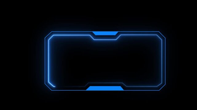 Hud Frame Digital Technology Sci-fi Frame Interface. HUD template. Frame HUD element. Futuristic viewfinder of future. interface data display screen.4K Video...