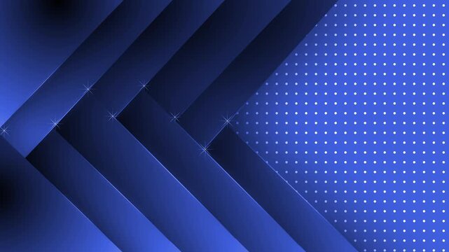 Abstract background with layered diagonal panels dotted pattern and subtle sparkle highlights animation