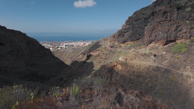Barranco del Infierno ravine and coastline