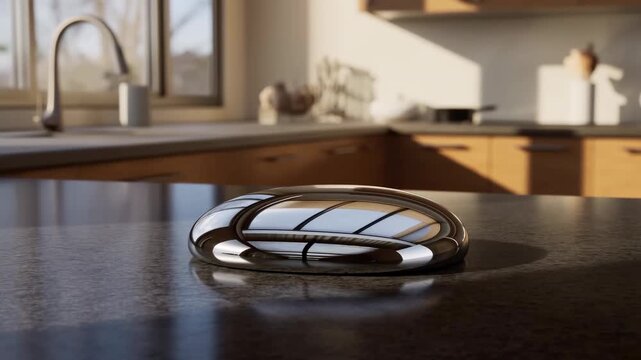 modern kitchen sink with wooden cabinets and large windows, neutral mood, fixed perspective, looking straight into the kitchen sink area, brown and white color scheme, clean and bright.