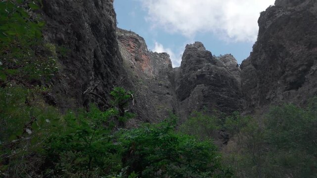 Rock walls of Barranco del Infierno