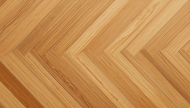 Herringbone oak wood flooring texture, natural light brown timber parquet background, elegant hardwood floor planks for interior design