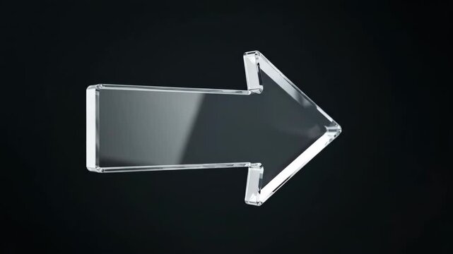 Transparent arrow indicator logo material, transparent arrow dynamic material