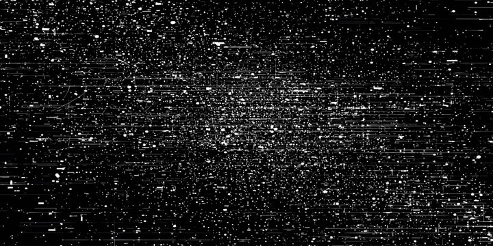 Abstract Glitch Texture Background &ndash; CRT Noise, Static Screen & Digital Distortion Overlay Vector Background
