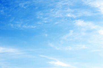 Obraz premium Blue sky and white clouds.