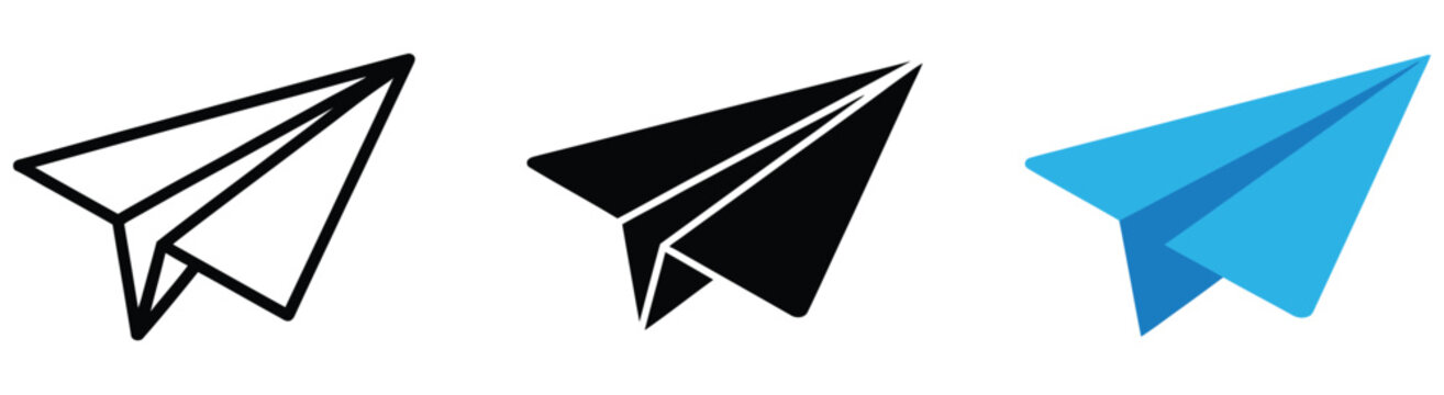 Paper Plane Featuring Send Message, Communication, Messaging Service and Digital Delivery Elements, vector, design