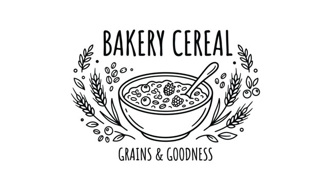 Bakery Cereal Grains Goodness Logo.