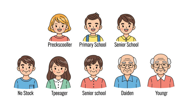 Diverse group of children in different school uniforms.