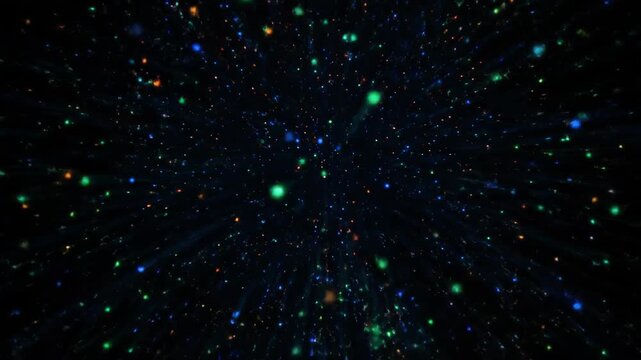 Colorful particle explosion special effects materials, colorful particle explosion special effects