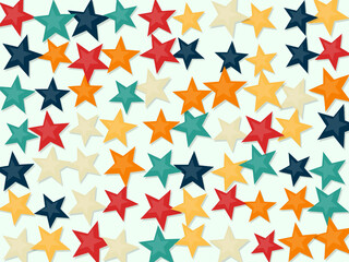 Fototapeta premium Geometric Star Shapes Bold Abstract Background
