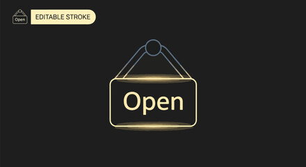 Open sign on a blackboard with chalk and eraser. © MASJAB