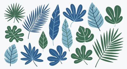 Fototapeta premium Colorful tropical leaves pattern seamless design.