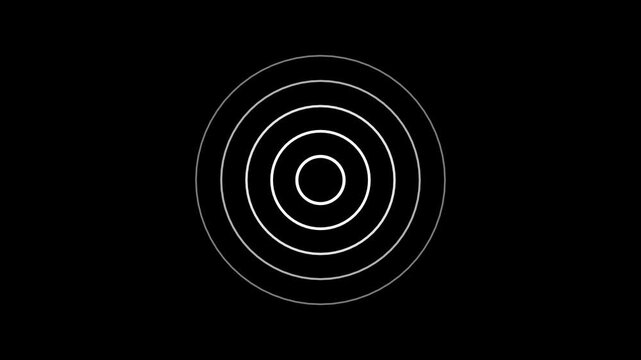 Radio waves waves background. network tower produced radio wave concept, Radio wave signal animated background. Technology radio waves signal icon animation.