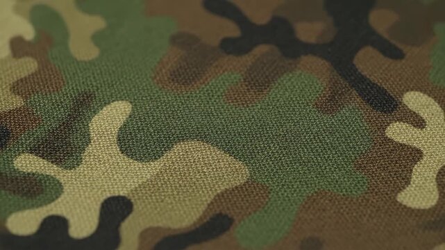 Camouflage fabric close-up material, camouflage texture background
