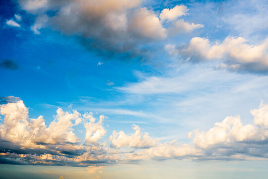 clouds in blue sky