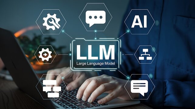 AI Technology Concept with Large Language Model