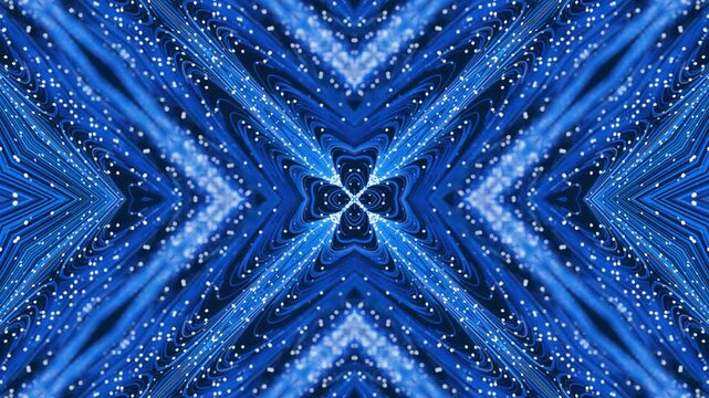 Futuristic Digital Cyber Interface, High Tech Mandala Design and Creative Big Data Flow Concept Background