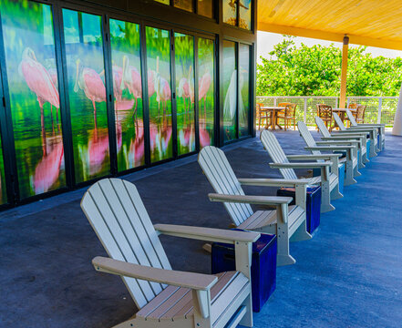 The Upper Deck at The Welcome and Discovery Center, Lovers Key State Park, Fort Myers Beach, Florida, USA