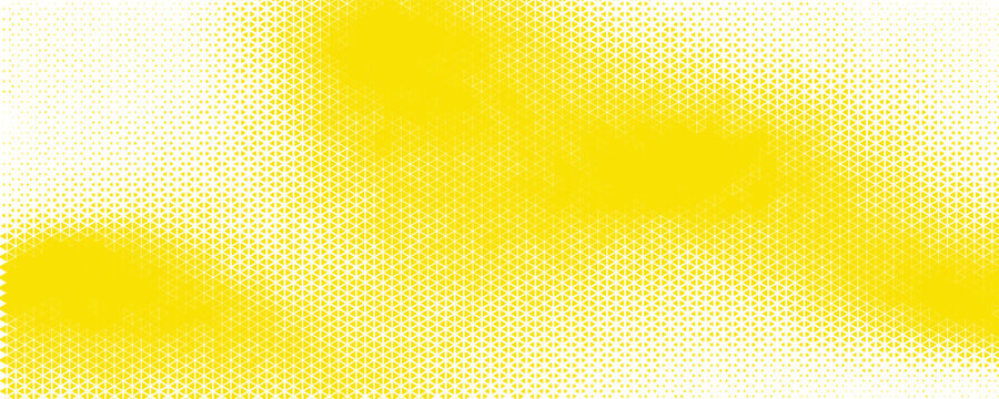 Abstract colorful triangle halftone pattern with rainbow gradient on white background, vector, modern
