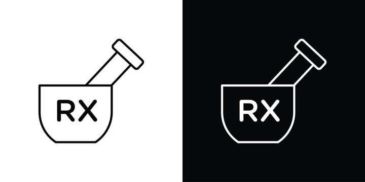 RX icon line drawings pack