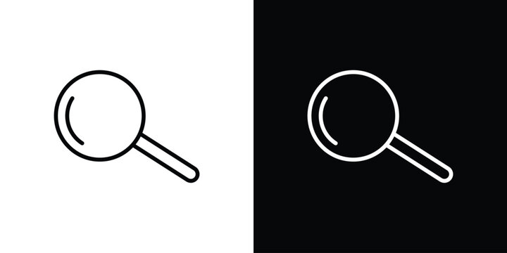 Search icon line drawings pack