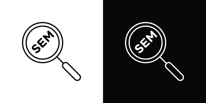 SEO icon line drawings pack