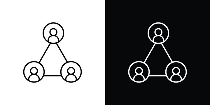 Stakeholders icon line drawings pack