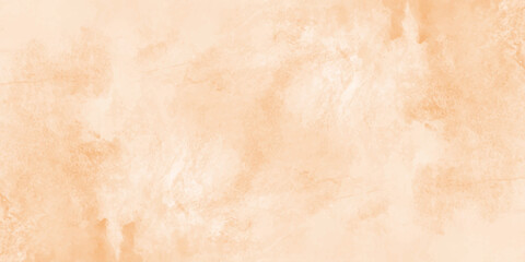 Fototapeta premium Abstract orange watercolor background with soft paint splashes brush strokes and elegant texture for design overlay. Delicate paint splashes and subtle brush strokes.