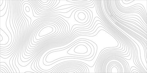 Topographic map contour lines vector abstract background with wavy terrain altitude pattern on white background. Geographic terrain, elevation curves, and map grid structures © Creative Arts