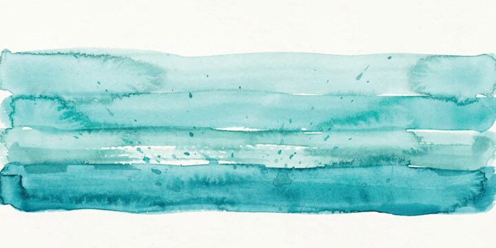 Blue water bottle isolated on white with blue watercolor abstract background, winter ice frost texture, ocean wave splash, nature sky sea cold summer wallpaper backdrop