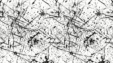 Obraz premium High contrast black splatter and scratch texture.