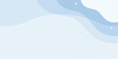 abstract blue winter wave vector background with snowflakes sea ocean water pattern illustration light curves sky nature decorative wallpaper design Christmas snow shapes backdrop © jubayer