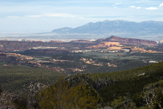 Atmospheric morning light on Capitol Reef National Park as seen from 9,000&rsquo; Boulder Mountain and Utah's Scenic Byway 12