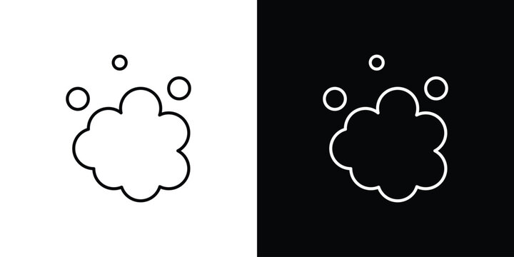 Foam icon vector graphics set
