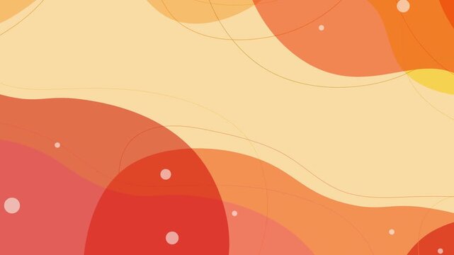 Abstract Orange Wave Pattern 4K