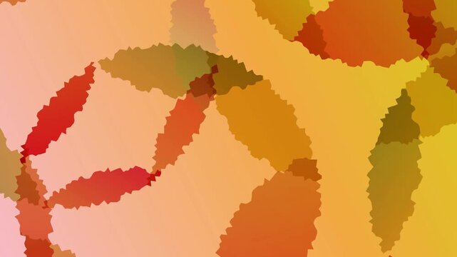 Abstract Autumn Leaves Motion Pattern 4K