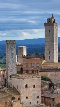 San Gimignano Old Town Towers Historic Architecture