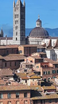 Siena Cathedral Duomo Exterior Gothic Architecture View