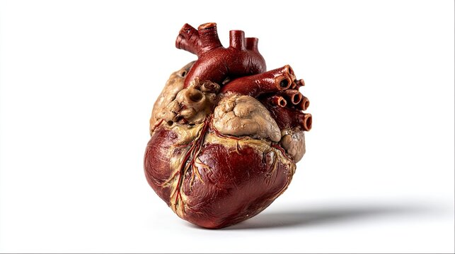 Detailed Anatomical Model of a Human Heart for Educational Purposes.