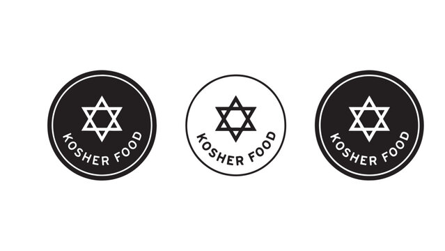 "Kosher food icons symbolizing certification and tradition."