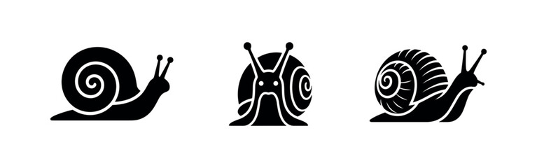 Snail Animal Icons Set © Lili