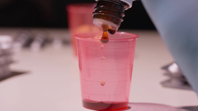 Drops of medication: Precise dosage for healing and restoration