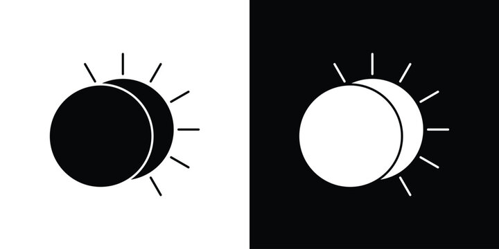 Eclipse icon simple logo set
