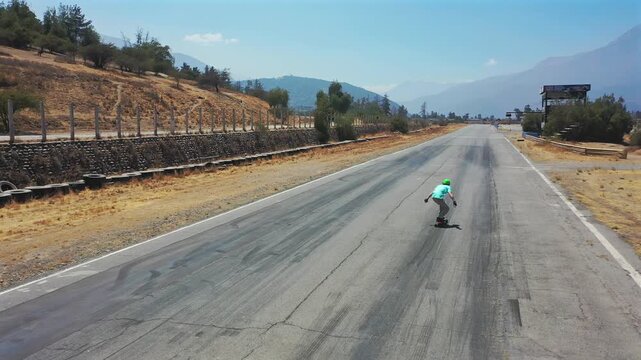 longboard en pista vizcachas Clip 11
