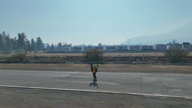 longboard en pista vizcachas Clip 12