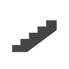 Fototapeta premium Simple Minimalist Stairs Icon Symbol for Modern Web Interface Navigation and Architectural Concept Design Graphic